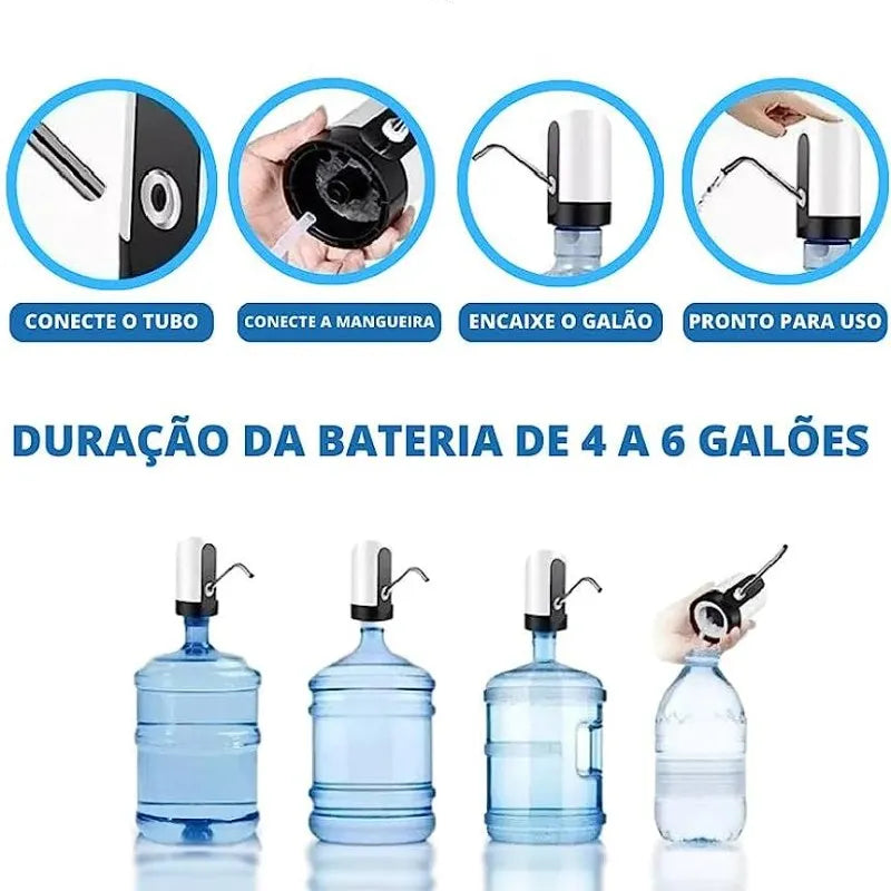 Bomba Agua Elétrica Bebedouro Galão 20 Litros