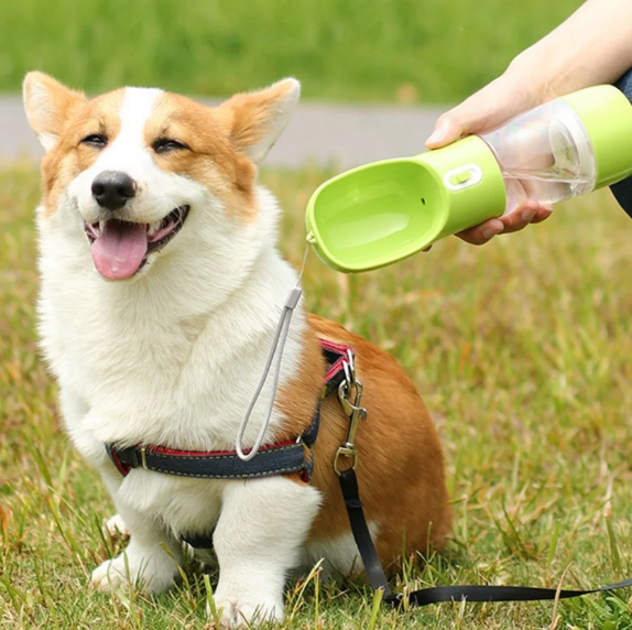 Garrafa Portátil com Dispenser Automático para Pets