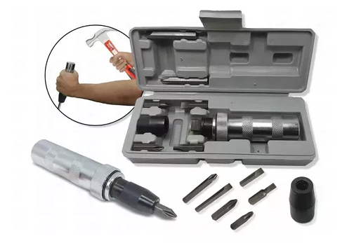 Kit Chave De Impacto Manual 1/2 Pol. Profissional Com Bits