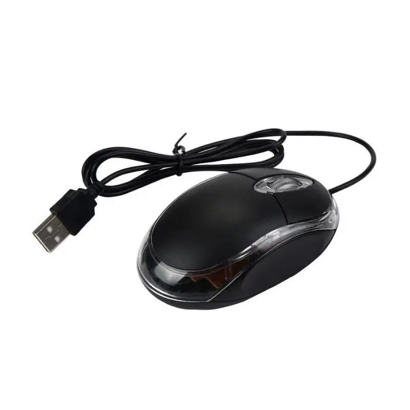 Mouse com Fio LED - Ergonomia e Estilo com Conexão USB